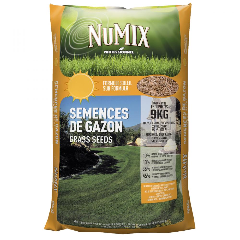Numix Premium Sun Formula Grass Seed 9kg<span class=' ItemWarning' style='display:block;'>Item is usually in stock, but we&#39;ll be in touch if there&#39;s a problem<br /></span>