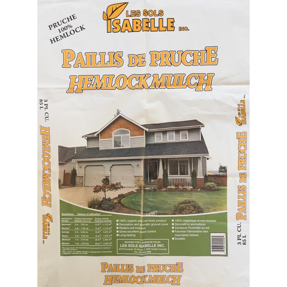 Isabel Hemlock Mulch Natural 3cu.ft.<span class=' ItemWarning' style='display:block;'>Item is usually in stock, but we&#39;ll be in touch if there&#39;s a problem<br /></span>