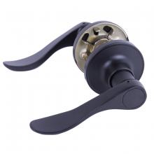 Toolway 100109 - Door Lock Lever Passage Black Curved Handle