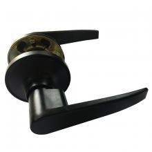 Toolway 100113 - Door Lock Lever Passage Black Straight Handle