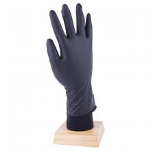 Toolway 105548 - 50Pk Latex Free Disposable Nitrile Gloves 8 Mil Black (M)
