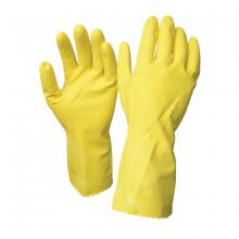 Toolway 105572 - 1dz. Disposable Rubber Gloves Yellow (L)