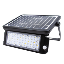 Toolway 140651 - LED Solar Security Floodlight 10W with Dual PIR Sensors Black