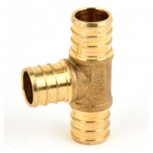 Toolway 151118 - Brass Pex Tee ¾in Barb x ¾in Barb x ¾in Barb