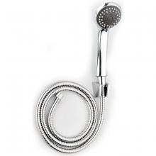 Toolway 180401 - Hand Shower ABS Chrome 2 Spray Patterns 1.5m Flexible Hose w/Wall Mount