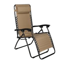 Toolway 184040 - Outdoor Reclining Zero Gravity Chair Oxford Fabric Tan