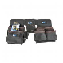 Toolway 187043 - Prestige Waist Apron Leather 15-Pocket with Leather Belt (2L/4M/9S)