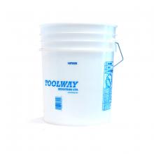 Toolway 187532-PL - 5 Gal Plastic Bucket 90ml-Imprinted