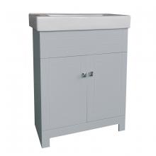 Toolway 187991 - Vanity and Ceramic Top 2-Door 24x14.2x31.5in Grey