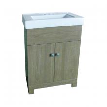 Toolway 187999 - Vanity and Ceramic Top 2-Door 24x14.2x31.5n Barnboard