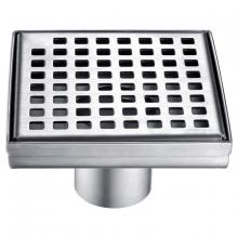 Toolway 188062 - Square Shower Drain Sq. Grid 2in 5 3/32in x 5 3/32in x 3 1/8in