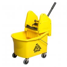 Toolway 202633 - Mop Bucket & Wringer Combo Downpress 32Qt Yellow