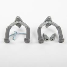 Toolway 454132 - Wall Mount U-Shaped Utility Hooks 2Pk