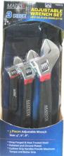 Toolway 702610 - Adjustable Wrench Set (4-6-8in) 3pc