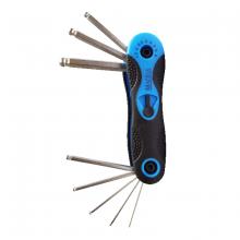 Toolway 702924 - 8 pc Ball Point Hex Key (Fold) - Metric