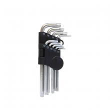 Toolway 710856 - 9PC Tamper Proof Torque Key Cr-V Set
