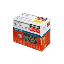Toolway 82046120 - 10 x 100PK Strong-Drive® Galvanized Structural Connector Screw #10 x 1½in