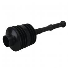 Toolway 84018240 - Toilet Plunger Bellows Design Plastic Black with 12in Handle
