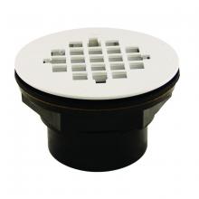 Toolway 84033105 - ABS Shower Drain with White Grid 2in