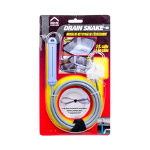 Toolway 84083190 - Sink and Drain Snake With Unclogging Brush 5'