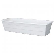 Toolway 88027109 - Futura Window Box Planter Plastic No Bracket 31.75x8.5x6.5in White