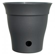 Toolway 88047204 - Contempra Pot With Inside Saucer Slate 12in