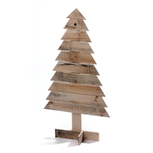 Toolway 88603193 - Wooden Tabletop Christmas Tree 19.5 x 35.4in Natural