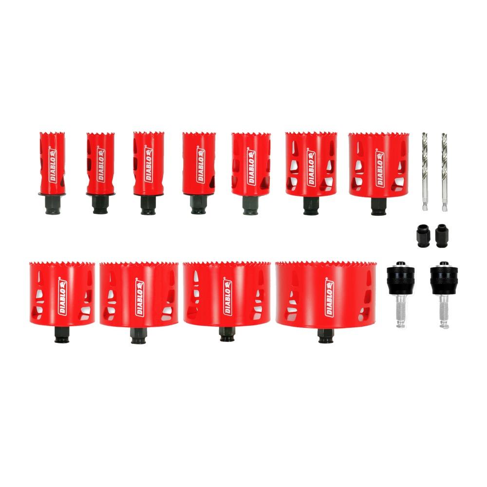 17 pc Plumber&#39;s Bi-Metal Hole Saw Set<span class=' ItemWarning' style='display:block;'>Item is usually in stock, but we&#39;ll be in touch if there&#39;s a problem<br /></span>