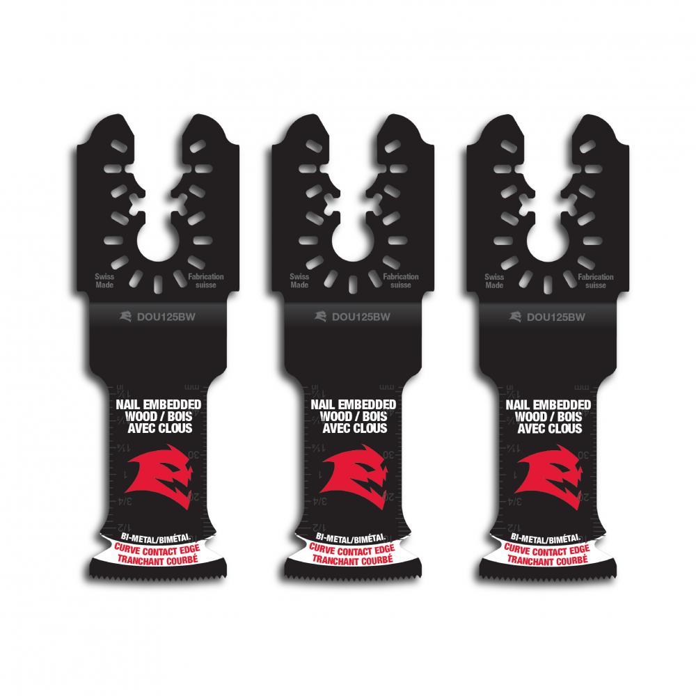 1-1/4&#34; Demo Demon™ Universal Fit Bi-Metal Oscillating Blades for Nail-Embedded Wood (3-Pack)<span class=' ItemWarning' style='display:block;'>Item is usually in stock, but we&#39;ll be in touch if there&#39;s a problem<br /></span>