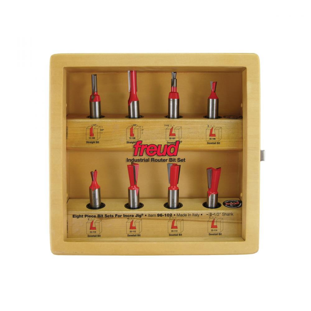 8 Piece Bit Sets  for Incra Jig®<span class=' ItemWarning' style='display:block;'>Item is usually in stock, but we&#39;ll be in touch if there&#39;s a problem<br /></span>