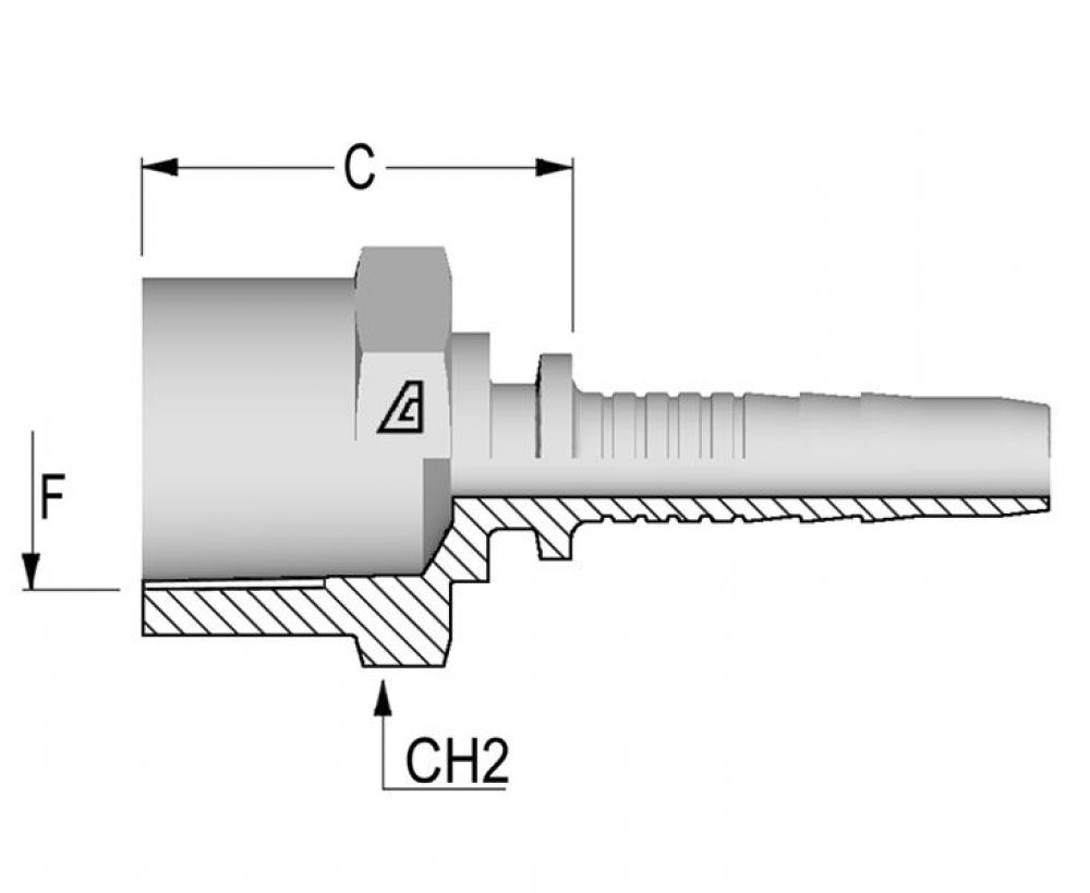 Inserts for Two-Piece Fittings - International End Configurations - Grease Fitting<span class=' ItemWarning' style='display:block;'>Item is usually in stock, but we&#39;ll be in touch if there&#39;s a problem<br /></span>