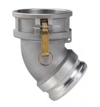 Kuri Tec DA45-A300 - Aluminum Elbow Coupler x Adapter 45 Degree