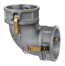Kuri Tec DD90-AL400 - Aluminum Elbow Coupler x Coupler 90 Degree