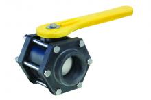 Kuri Tec PPBV200 - Polypropylene Ball Valve 6-Bolt Design