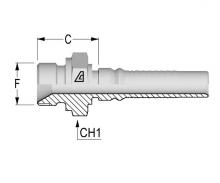 Kuri Tec X-2020-MBPP - Interlock Inserts â€“ International End Configurations - BSP Solid Male Parallel 60Â° Seat