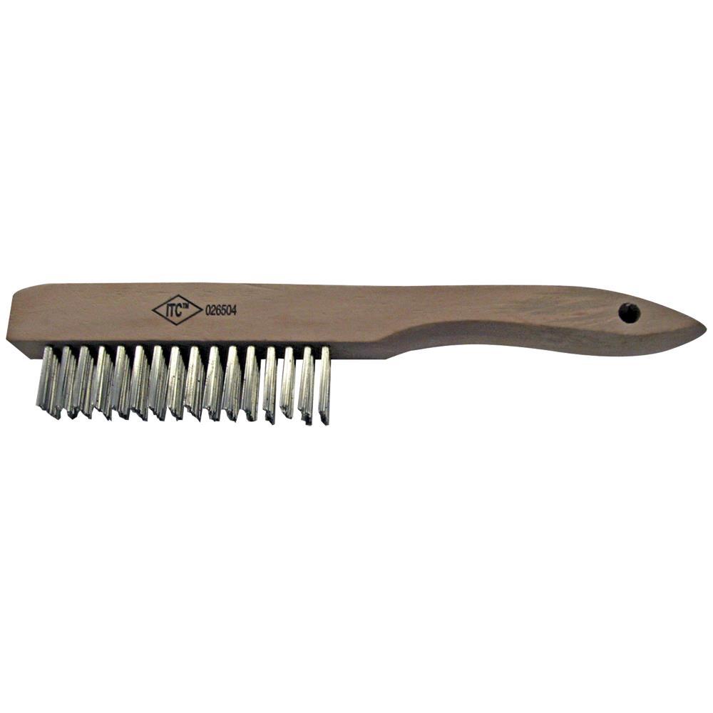 Hand Scratch Brushes - Stainless Steel - Wood Handle<span class=' ItemWarning' style='display:block;'>Item is usually in stock, but we&#39;ll be in touch if there&#39;s a problem<br /></span>