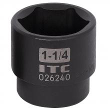 ITC 26240 - 1/2" DR x 1-1/4" Impact Socket - 6 Point