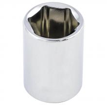 ITC 25315 - 3/8" DR x 15 mm Regular Chrome Socket - 6 Point