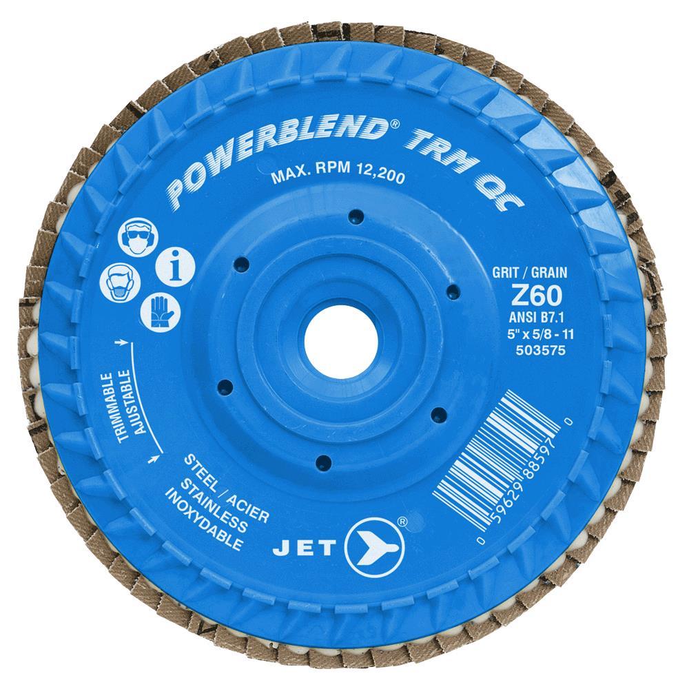 POWERBLEND TRM High Performance Trimmable Flap Discs<span class=' ItemWarning' style='display:block;'>Item is usually in stock, but we&#39;ll be in touch if there&#39;s a problem<br /></span>
