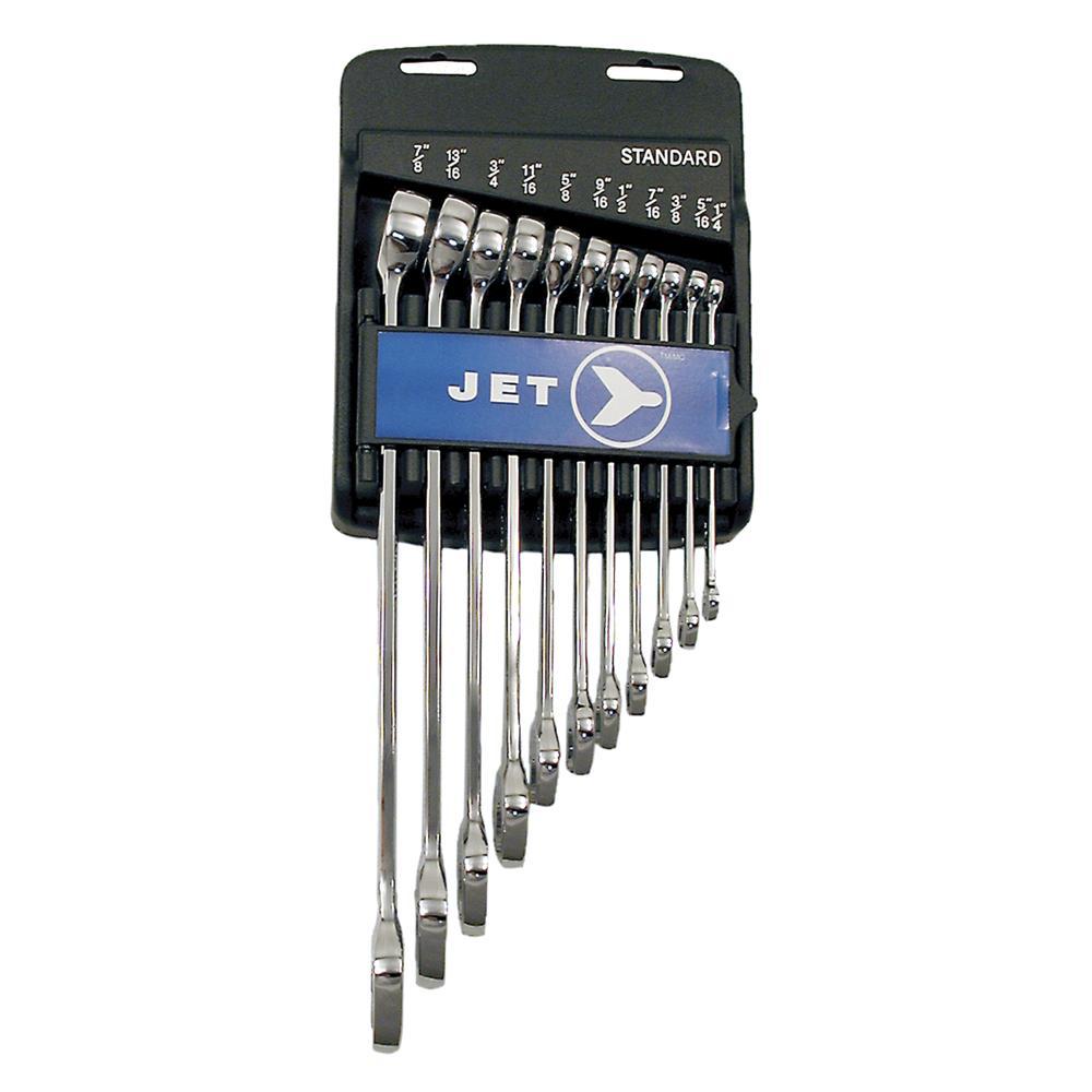 Long Pattern Fully Polished Combination Wrench Set - SAE - 11 pc<span class=' ItemWarning' style='display:block;'>Item is usually in stock, but we&#39;ll be in touch if there&#39;s a problem<br /></span>