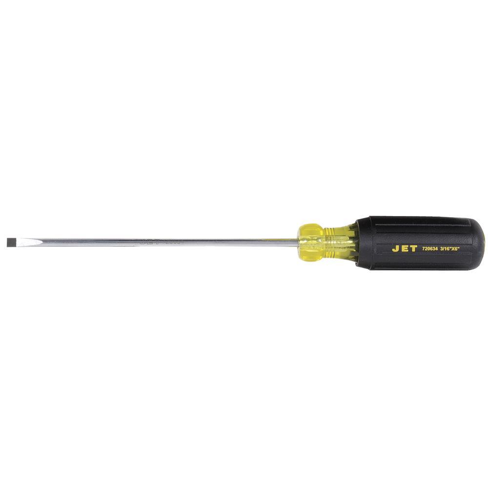 Cabinet Tip Cushion Grip Screwdriver - 3/16&#34; x 6&#34;<span class=' ItemWarning' style='display:block;'>Item is usually in stock, but we&#39;ll be in touch if there&#39;s a problem<br /></span>