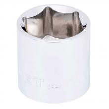 Jet - CA 672132 - 1/2" DR x 1" Regular Chrome Socket - 6 pt