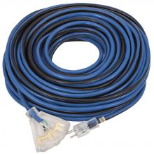 Startech 849884 - Contractor Grade 100' Extension Cord - Tri-Tap - 14 Gauge