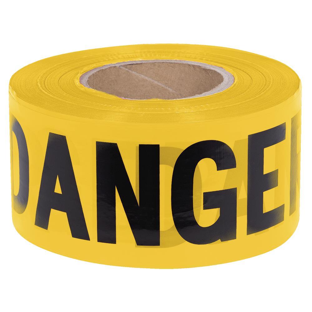 &#34;Danger&#34; Tape - Yellow - 0.04 mm - 1000&#39;/304.8 m<span class=' ItemWarning' style='display:block;'>Item is usually in stock, but we&#39;ll be in touch if there&#39;s a problem<br /></span>