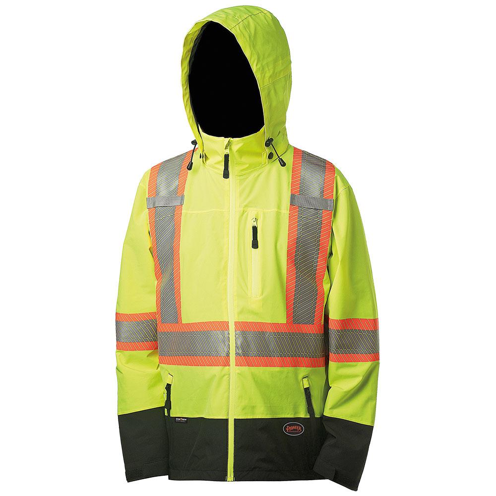 Hi-Vis Softshell Waterproof/Breathable Premium Safety Jackets<span class=' ItemWarning' style='display:block;'>Item is usually in stock, but we&#39;ll be in touch if there&#39;s a problem<br /></span>