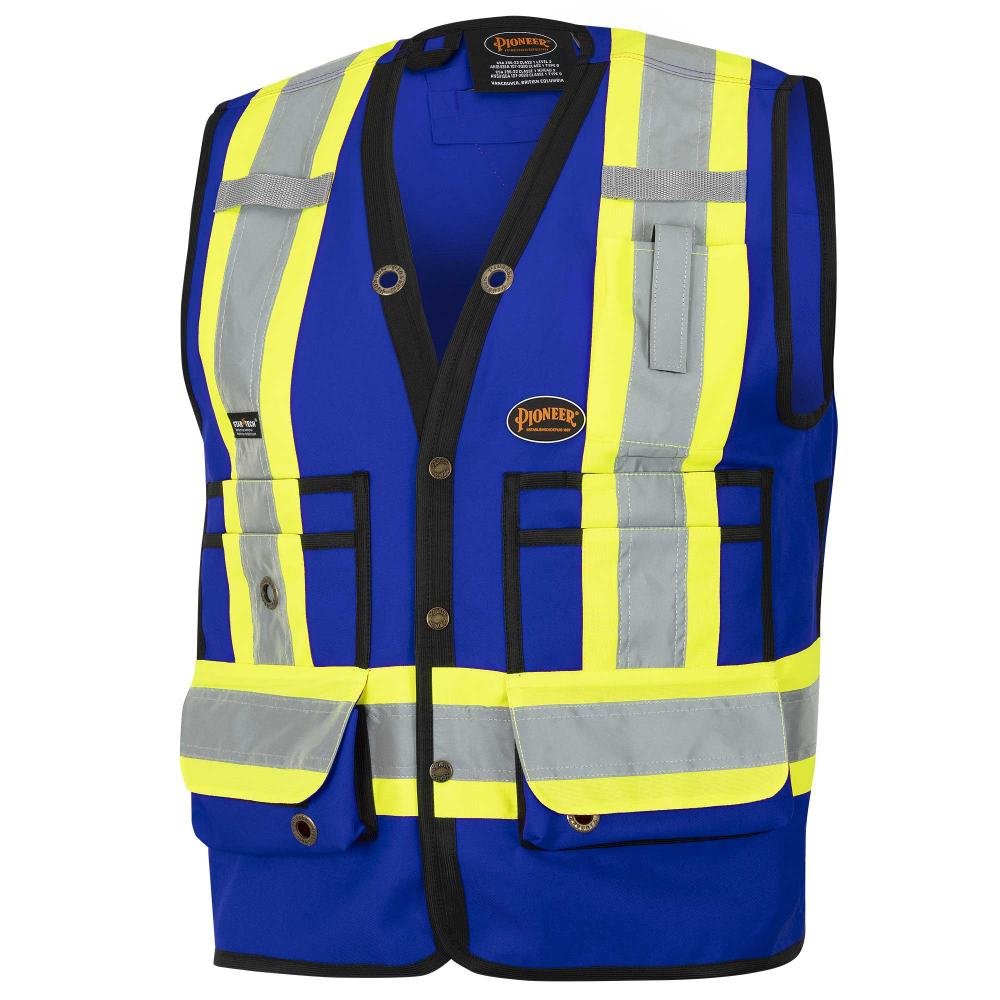 Surveyor&#39;s Safety Vests - 150D Woven Twill Polyester<span class=' ItemWarning' style='display:block;'>Item is usually in stock, but we&#39;ll be in touch if there&#39;s a problem<br /></span>