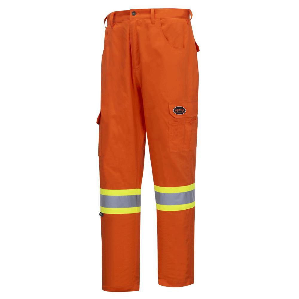 Hi-Vis Bright Safety Cargo Pants - Cotton Twill - Hi-Vis Orange - 34x34<span class=' ItemWarning' style='display:block;'>Item is usually in stock, but we&#39;ll be in touch if there&#39;s a problem<br /></span>