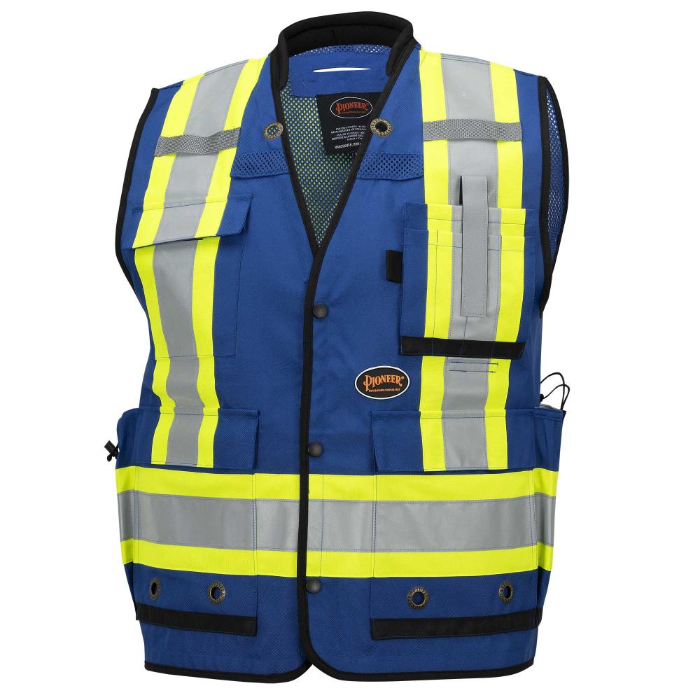 Hi-Vis Surveyor Vest - Anti-Microbial - Mesh Back - Blue - 5XL<span class=' ItemWarning' style='display:block;'>Item is usually in stock, but we&#39;ll be in touch if there&#39;s a problem<br /></span>