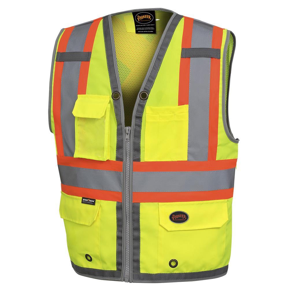 Mesh Back Zip-Front Surveyor’s Safety Vests<span class=' ItemWarning' style='display:block;'>Item is usually in stock, but we&#39;ll be in touch if there&#39;s a problem<br /></span>