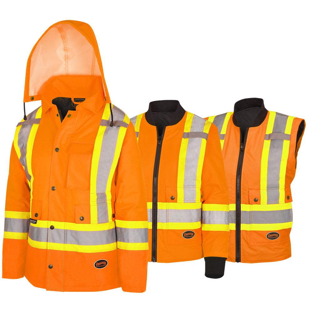 Hi-Vis Waterproof 7-in-1 Safety Parkas<span class=' ItemWarning' style='display:block;'>Item is usually in stock, but we&#39;ll be in touch if there&#39;s a problem<br /></span>